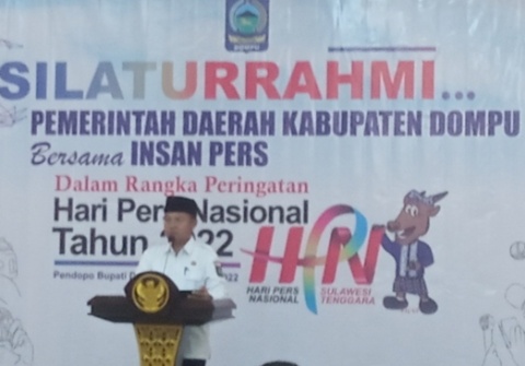  Pemkab Dompu Gelar Silaturahmi Sambut Hari Pers